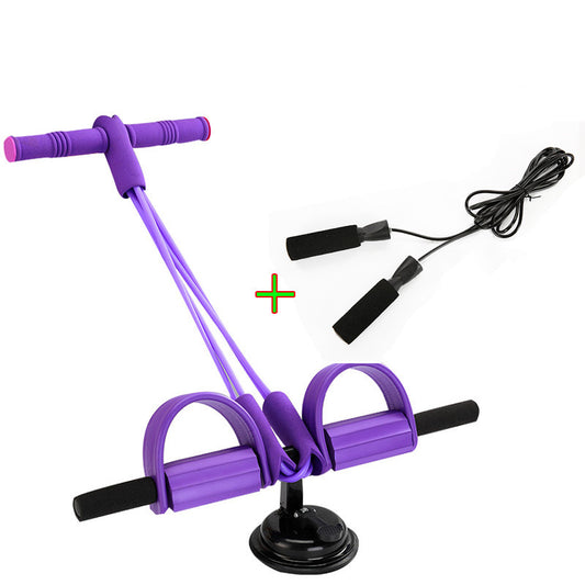 Fitness Sit Up Pull Rope with Pedal Resistance Band