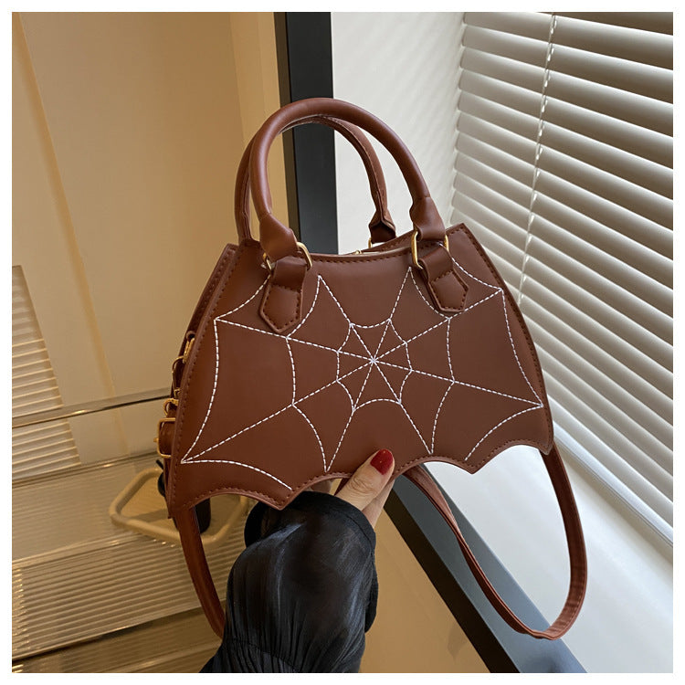 Halloween Spider Web Bag  Fashion Personality Crossbody Shoulder Bag With Handle Women's Handbags