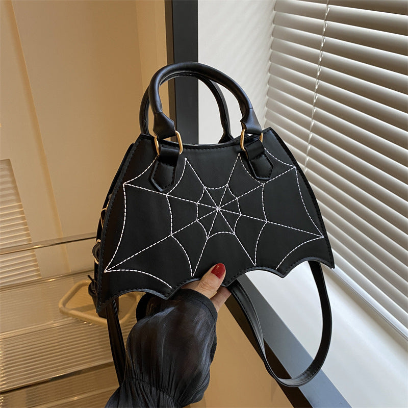 Halloween Spider Web Bag  Fashion Personality Crossbody Shoulder Bag With Handle Women's Handbags