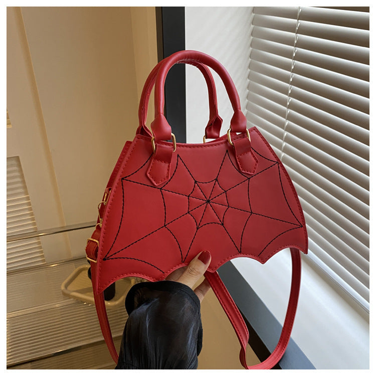 Halloween Spider Web Bag  Fashion Personality Crossbody Shoulder Bag With Handle Women's Handbags