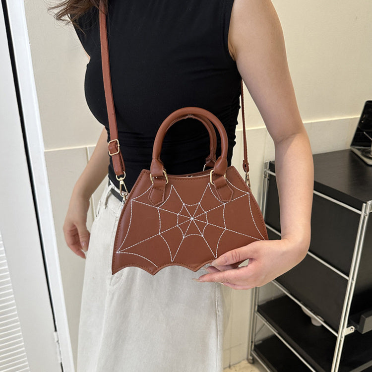 Halloween Spider Web Bag  Fashion Personality Crossbody Shoulder Bag With Handle Women's Handbags