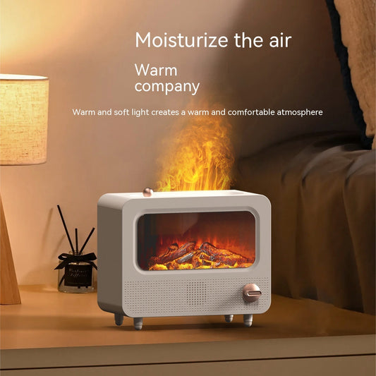 Simulation Flame Humidifier Fireplace Aroma Diffuser Household