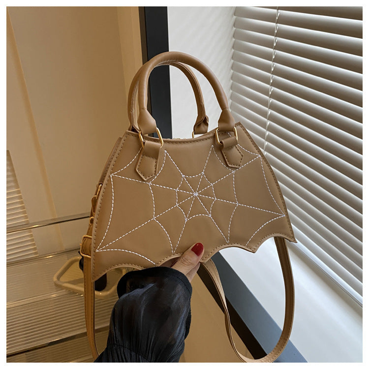 Halloween Spider Web Bag  Fashion Personality Crossbody Shoulder Bag With Handle Women's Handbags