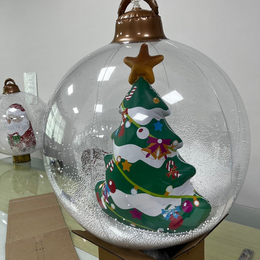 Inflatable Christmas Lightup Ball Christmas tree decor