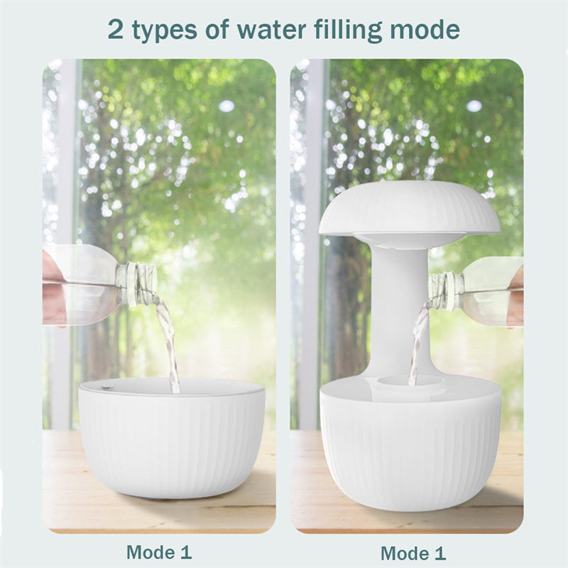 Levitating Rain Drops Air Humidifier for relieving fatigue and insomia