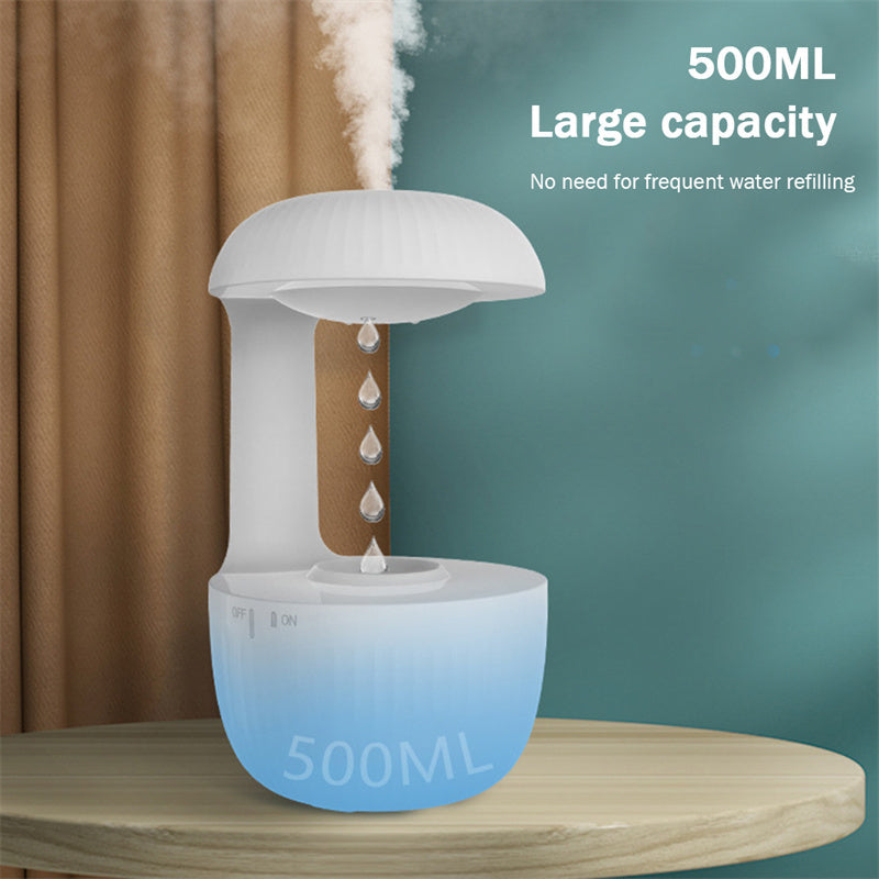 Levitating Rain Drops Air Humidifier for relieving fatigue and insomia