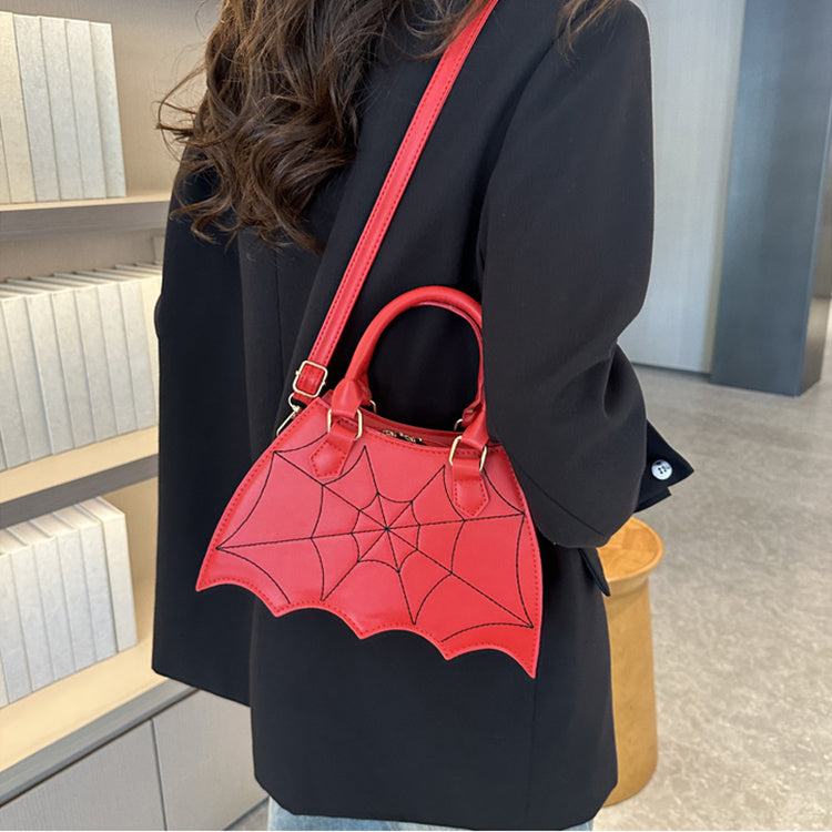 Halloween Spider Web Bag  Fashion Personality Crossbody Shoulder Bag With Handle Women's Handbags