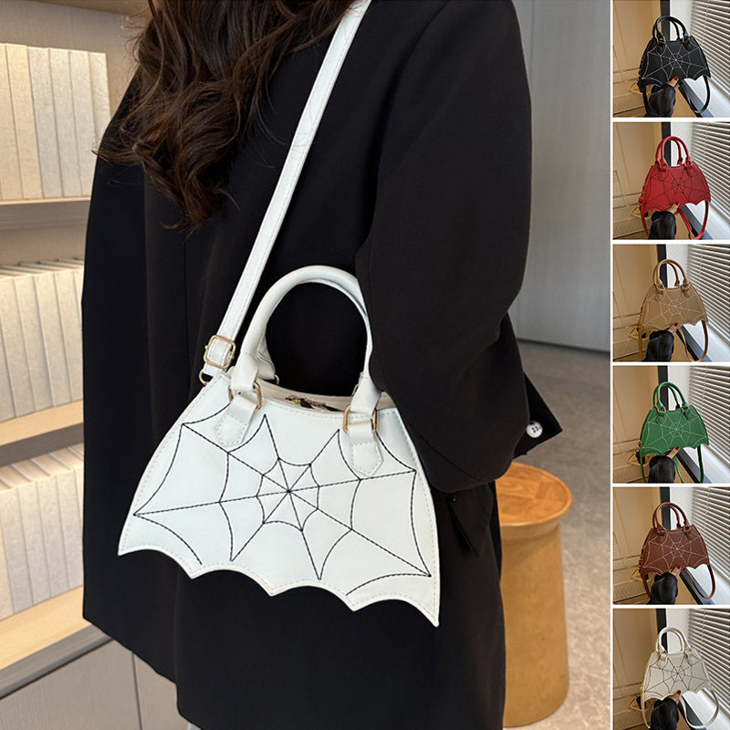 Halloween Spider Web Bag  Fashion Personality Crossbody Shoulder Bag With Handle Women's Handbags