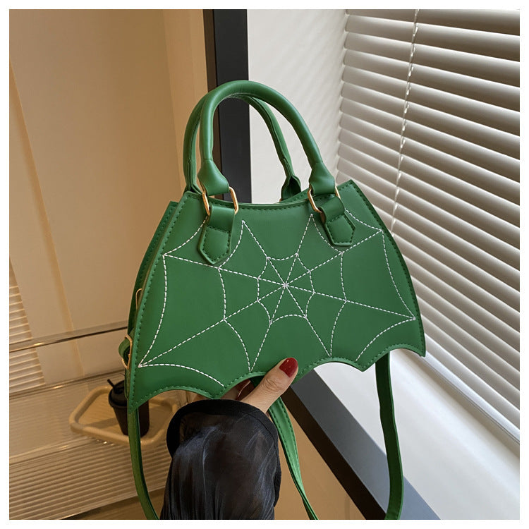 Halloween Spider Web Bag  Fashion Personality Crossbody Shoulder Bag With Handle Women's Handbags