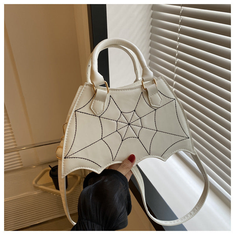 Halloween Spider Web Bag  Fashion Personality Crossbody Shoulder Bag With Handle Women's Handbags