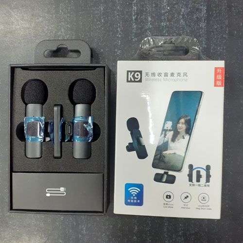 K9 Double Mic Plus 3 Connectors (iPhone Plus Type C Plus Android)